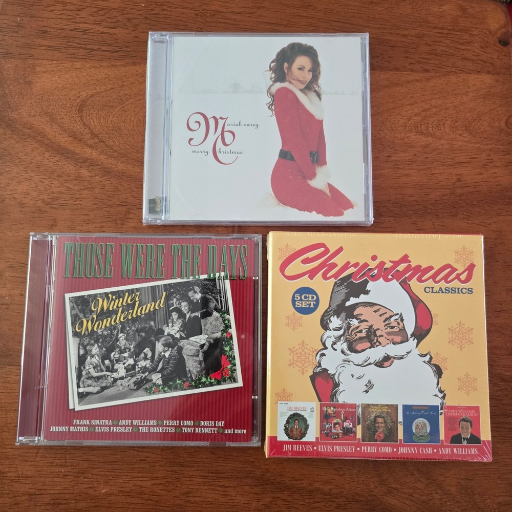 CD Lot Mariah Carey Merry Christmas Disc Set Winter Wonderland Holiday Music